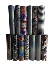 Animal print heat transfer vinyl 12 x 12 inch sheets in leopard, tiger and snake prints for Cricut and heat press