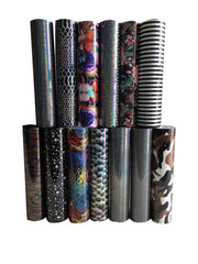 Animal print heat transfer vinyl 12 inch by 1 yard roll in leopard, tiger and snake prints