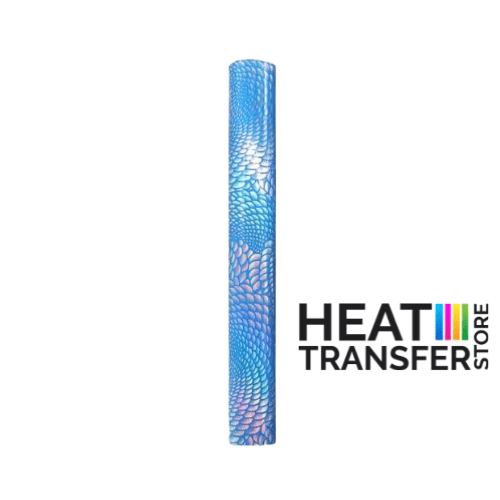 Assorted heat transfer vinyl 12 inch by 1 yard roll with a mix of HTV finishes and prints