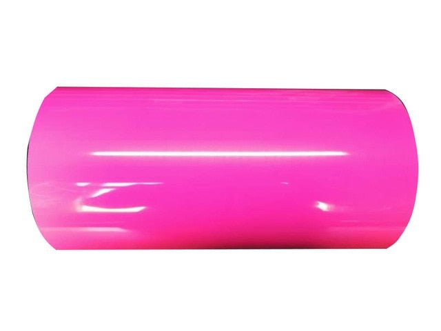 Neon heat transfer vinyl 12 inch by 1 yard roll in bright fluorescent colors for apparel and sports kit