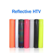 Reflective heat transfer vinyl 12 inch by 1 yard roll for high-visibility safety and sportswear