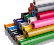 Standard matte heat transfer vinyl 12 inch by 2 feet in solid colors for t-shirts and apparel