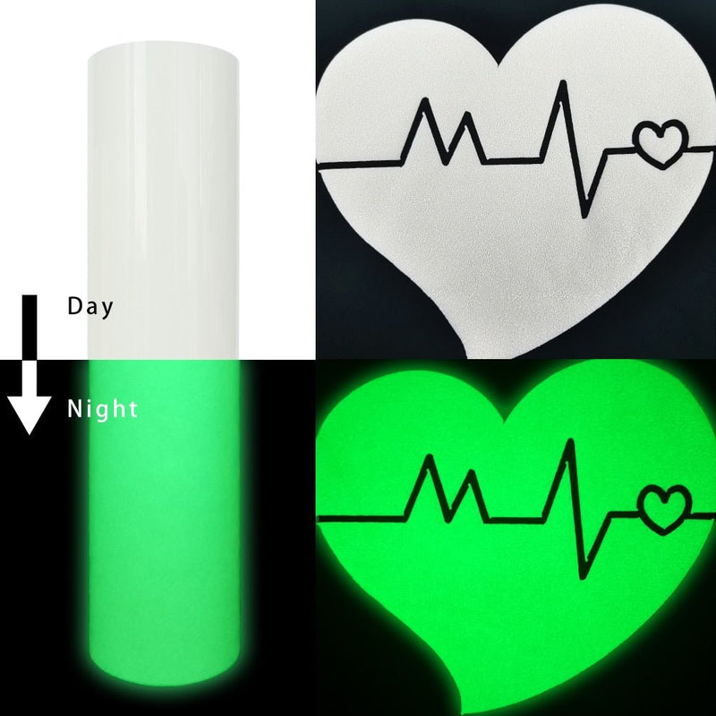 3D Puff Glow in the dark Heat Transfer Vinyl - HeatTransferStore