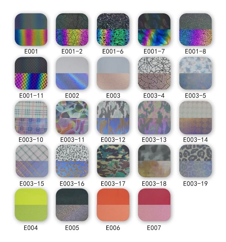 Reflective Colorful Heat Transfer Vinyl - HeatTransferStore