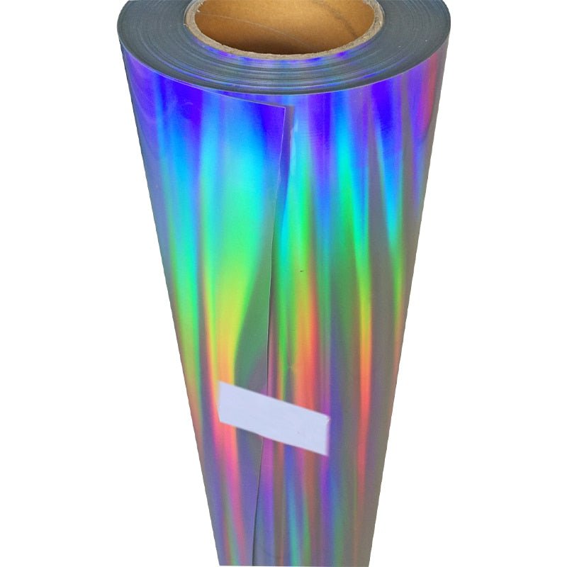 Colorful holographic self-adhesive permanent vinyl with prismatic laser finish for decals and tumblers