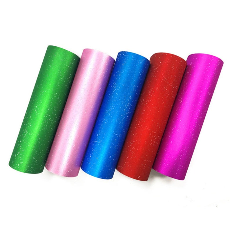 Glitter self-adhesive permanent vinyl with sparkle finish for tumblers, decals and signs
