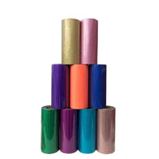 Wholesale glitter heat transfer vinyl 12 inch by 83 foot production roll with dense sparkle finish